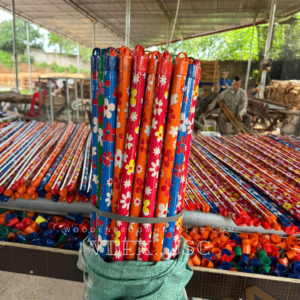 Flower Wooden-Broom-Handle